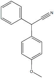 2-(4-甲氧苯基)-2-苯基-乙烷腈 结构式