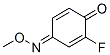 2,5-Cyclohexadiene-1,4-dione,  2-fluoro-,  4-O-methyloxime  (9CI) 结构式