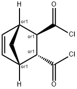 反式-3,6-桥-亚甲基-1,2,3,6-四氢邻苯二甲酰氯 结构式