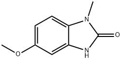5-甲氧基-1-甲基-1,3-二氢-苯并咪唑-2-酮 结构式