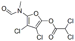 Acetic  acid,  dichloro-,  3,4-dichloro-5-(formylmethylamino)-2-furanyl  ester  (9CI) 结构式