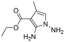 1H-Pyrrole-3-carboxylicacid,1,2-diamino-4-methyl-,ethylester(9CI) 结构式