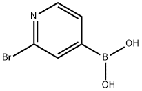 2-溴吡啶-4-硼酸 结构式