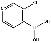 3-氯-4-吡啶硼酸(一水合物) 结构式