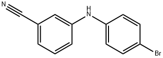 3-((4-溴苯基)氨基)苯腈 结构式