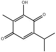 2-Methyl-3-hydroxy-5-isopropyl-1,4-benzoquinone 结构式