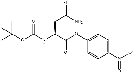 BOC-L-天冬酰胺 4-硝基苯酯 结构式