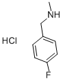 (4-FLUORO-BENZYL)-METHYLAMINE HCL 结构式