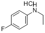 N-ETHYL-P-FLUOROANILINE HYDROCHLORIDE 结构式
