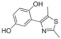 1,4-Benzenediol, 2-(2,5-dimethyl-4-thiazolyl)- (9CI) 结构式