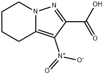 3-硝基-4,5,6,7-四氢吡唑并[1,5-A]吡啶-2-羧酸 结构式