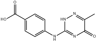 4-((5-羟基-6-甲基-1,2,4-三嗪-3-基)氨基)苯甲酸 结构式