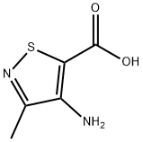 4-氨基-3-甲基异噻唑-5-羧酸 结构式