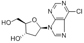 6-氯-2‘-脱氧嘌呤核苷 结构式
