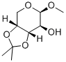 METHYL 3,4-O-ISOPROPYLIDENE-B-D-ARABINOPYRANOSIDE 结构式