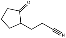 3-(2-氧代环戊基)丙腈 结构式