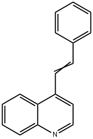 4-[(E)-2-Phenylethenyl]quinoline 结构式