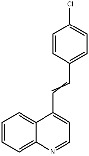 4-(4-Chlorostyryl)quinoline 结构式