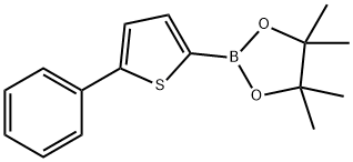 5-苯基噻吩-2-频哪醇硼酸酯 结构式