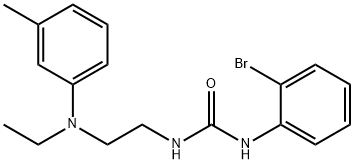 N-(2-Bromophenyl)-N'-[2-[ethyl(3-methylphenyl)amino]ethyl]-urea 结构式