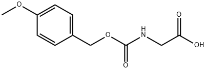 N-[(p-Methoxybenzyloxy)carbonyl]glycine 结构式