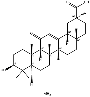 aluminium tris[(20beta)-3beta-hydroxy-11-oxoolean-12-en-29-oate] 结构式