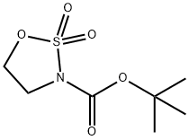 1,2,3-氧杂噻唑烷-3-羧酸叔丁酯2,2-二氧化物 结构式
