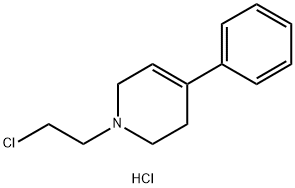 1-(2-chloroethyl)-1,2,3,6-tetrahydro-4-phenylpyridinium chloride  结构式