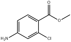 4-氨基-2-氯苯甲酸甲酯 结构式