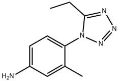 Benzenamine, 4-(5-ethyl-1H-tetrazol-1-yl)-3-methyl- (9CI) 结构式