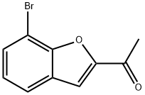 2-ACETYL-7-BROMOBENZOFURAN 结构式