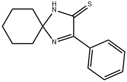 3-苯基-1,4-二氮杂螺[4.5]癸烷-3-烯-2-硫酮 结构式
