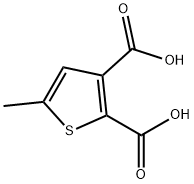 5-甲基噻吩-2,3-二甲酸 结构式