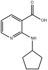 3-Pyridinecarboxylicacid,2-(cyclopentylamino)-(9CI) 结构式