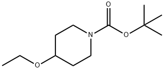 N-BOC-4-乙氧基哌啶 结构式