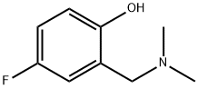 5-氟-2-羟基-N,N-二甲基苄胺 结构式