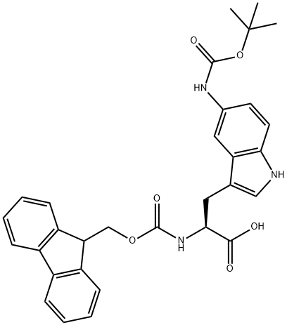 N-FMOC-N-BOC-Α-甲基-L-赖氨酸 结构式