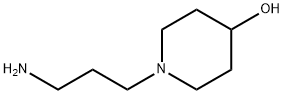 1-(3-氨基丙基)-4-哌啶醇 结构式