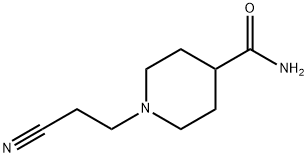 1-(2-CYANOETHYL)PIPERIDINE-4-CARBOXAMIDE 结构式