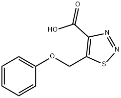 5-(phenoxymethyl)thiadiazole-4-carboxylic acid 结构式