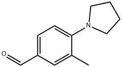 3-METHYL-4-PYRROLIDIN-1-YL-BENZALDEHYDE 结构式