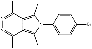 6-(4-溴苯基)-1,4,5,7-四甲基-6H-吡咯并[3,4-D]哒嗪 结构式