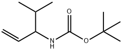 (4-甲基戊-1-烯-3-基)氨基甲酸叔丁酯 结构式