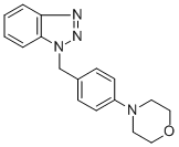 (4-吗啉基苯甲基)苯并三唑 结构式