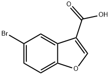 5-溴苯并呋喃-3-羧酸 结构式