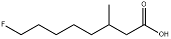 8-fluoro-3-methyl-octanoic acid 结构式