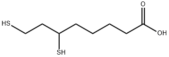 (+/-)-二氢硫辛酸 结构式