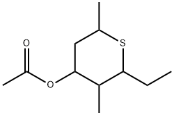 2H-Thiopyran-4-ol,2-ethyltetrahydro-3,6-dimethyl-,acetate(9CI) 结构式