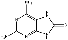 2,6-二氨基-9H-嘌呤-8-硫醇 结构式
