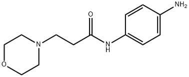 N-(4-氨基苯基)-3-吗啉基丙酰胺 结构式